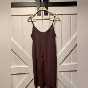 Monk and Lou Burgundy Dress from Aritzia